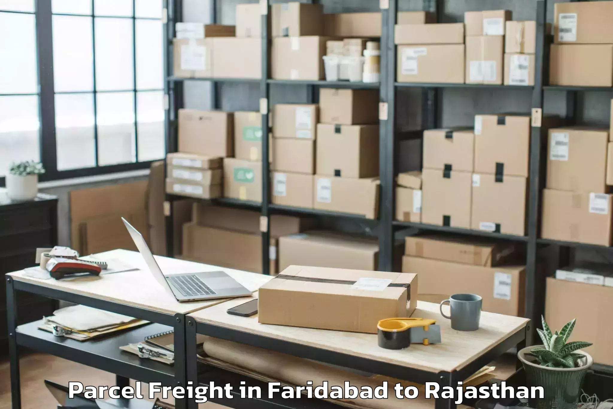 Get Faridabad to Marwar Junction Parcel Freight